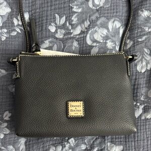 Dooney & Bourke Black Pebble Leather Crossbody Bag